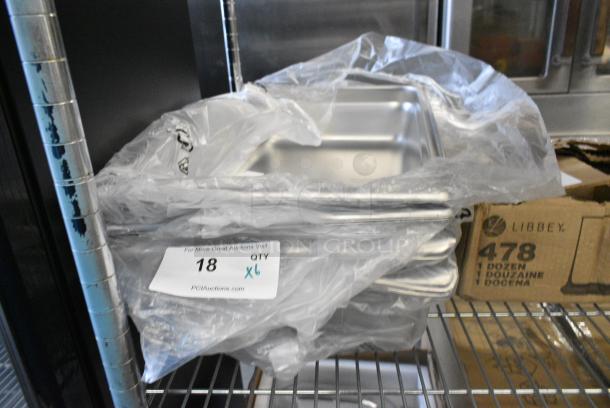6 BRAND NEW SCRATCH AND DENT! 4070049 Choice Full Size 4" Deep 24 Gauge Anti-Jam Stainless Steel Steam Table / Hotel Pan. 6 Times Your Bid! - Image 2 of 5