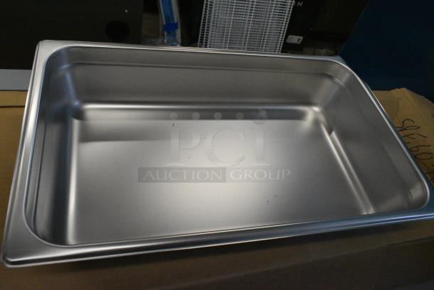 6 BRAND NEW SCRATCH AND DENT! 4070049 Choice Full Size 4" Deep 24 Gauge Anti-Jam Stainless Steel Steam Table / Hotel Pan. 6 Times Your Bid! - Image 4 of 5