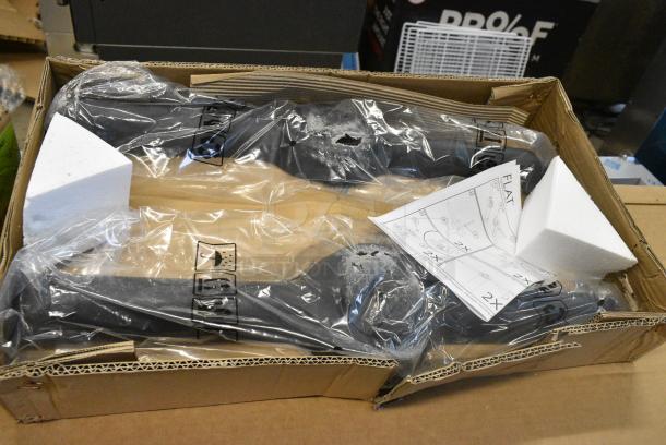 BRAND NEW SCRATCH AND DENT! 357CT2030 FLAT Tech KT22 22" Self-Stabilizing Black End Table Base Set - 2/Set - Image 1 of 4
