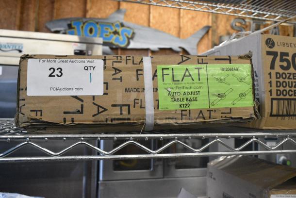 BRAND NEW SCRATCH AND DENT! 357CT2030 FLAT Tech KT22 22" Self-Stabilizing Black End Table Base Set - 2/Set - Image 2 of 4