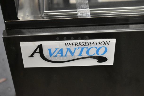 BRAND NEW SCRATCH AND DENT! 2024 Avantco 224BCD60SB 60" Black Square Dry Bakery Display Case Merchandiser on Commercial Casters.  See Pictures for Broken Glass. 115 Volts, 1 Phase. Tested and Powers On But Does Not Get Cold - Image 2 of 8