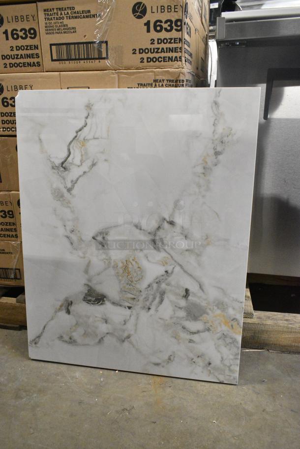 2 BRAND NEW SCRATCH AND DENT! Art Marble Tabletop. 2 Times Your Bid! - Image 1 of 4