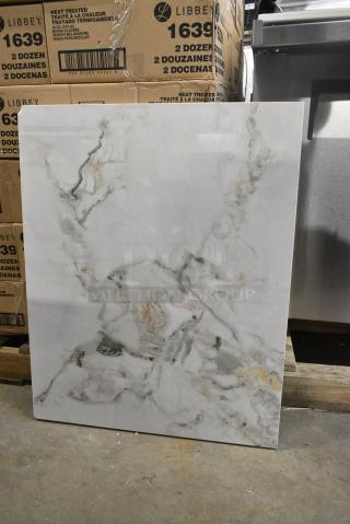 2 BRAND NEW SCRATCH AND DENT! Art Marble Tabletop. 2 Times Your Bid!