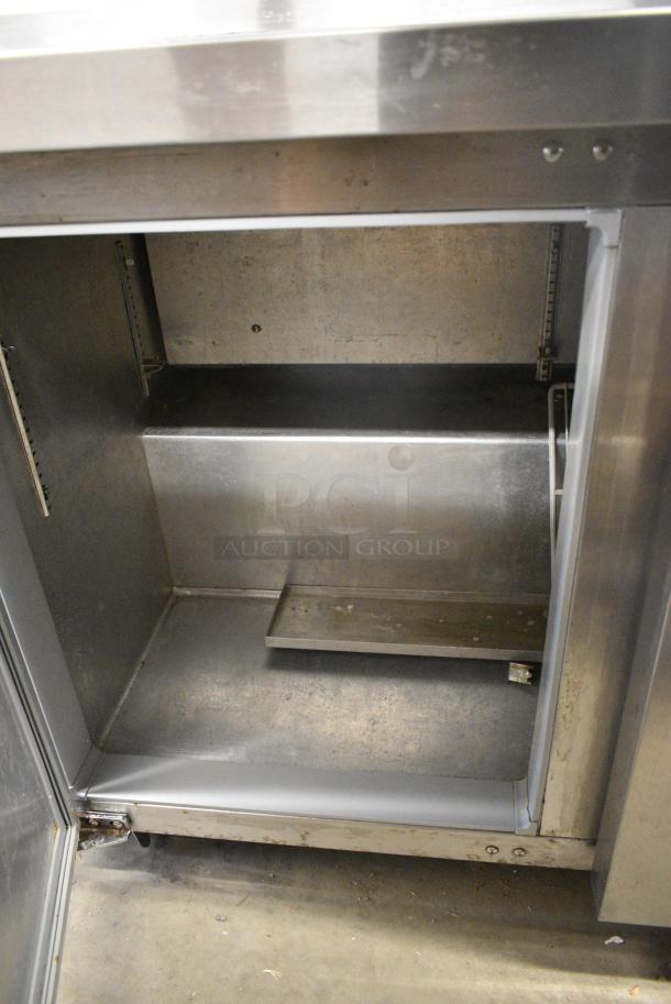 Continental SW48-12 Stainless Steel Commercial Sandwich Salad Prep Table Bain Marie Mega Top on Commercial Casters. 115 Volts, 1 Phase. Tested and Powers On But Does Not Get Cold - Image 6 of 9