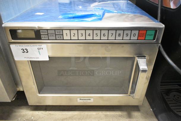 2023 Panasonic NE-17521 Stainless Steel Commercial Countertop Microwave Oven. 208 Volts, 1 Phase. - Image 1 of 6