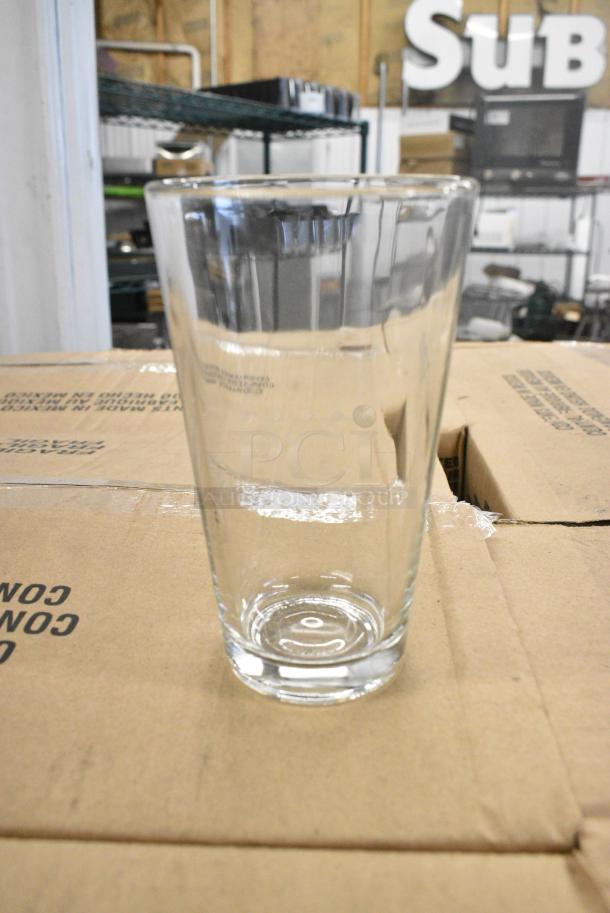 60 BRAND NEW! Boxes of 24 Libbey 1639 16 oz. Customizable Rim Tempered Mixing Glass / Pint Glass. 60 Times Your Bid! - Image 1 of 4