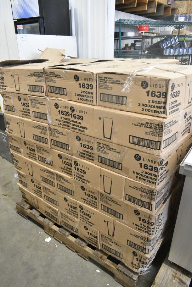 60 BRAND NEW! Boxes of 24 Libbey 1639 16 oz. Customizable Rim Tempered Mixing Glass / Pint Glass. 60 Times Your Bid! - Image 2 of 4