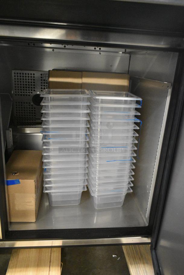 BRAND NEW SCRATCH AND DENT! 2024 True TSSU-72-30M-B-ST-HC Stainless Steel Commercial 3 Door Mega Top Refrigerated Sandwich Prep Table. 115 Volts, 1 Phase. Tested and Working! - Image 11 of 13