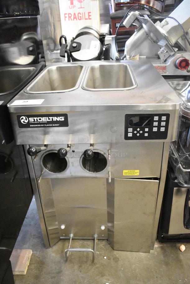 2023 Stoelting F131-38I2 Stainless Steel Commercial Countertop 2 Flavor w/ Twist Soft Serve Ice Cream Machine. 208-240 Volts, 1 Phase. - Image 1 of 7