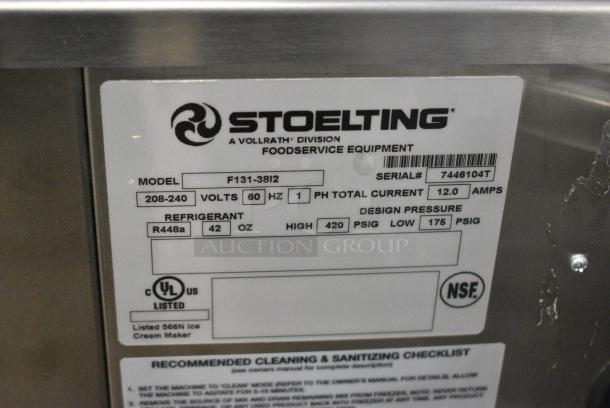 2023 Stoelting F131-38I2 Stainless Steel Commercial Countertop 2 Flavor w/ Twist Soft Serve Ice Cream Machine. 208-240 Volts, 1 Phase. - Image 7 of 7