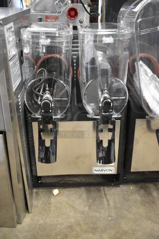 BRAND NEW SCRATCH AND DENT! Narvon 378RBD3G2 Double 3 Gallon Bowl Refrigerated Beverage Dispenser. 115 Volts, 1 Phase. Tested and Working!
