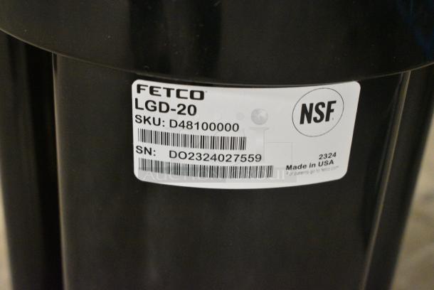 BRAND NEW SCRATCH AND DENT! Fetco LGD-20 Luxus 2 Gallon Stainless Steel Coffee Dispenser with Stand - Image 4 of 4
