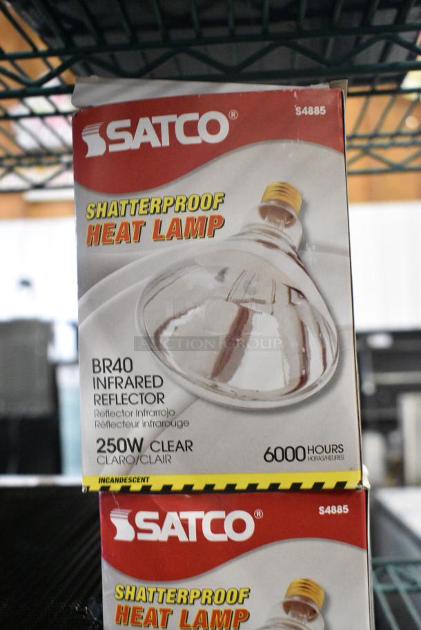 BRAND NEW SCRATCH AND DENT! Metal 2 Head Warming Lamp w/ Bulbs - Image 4 of 5