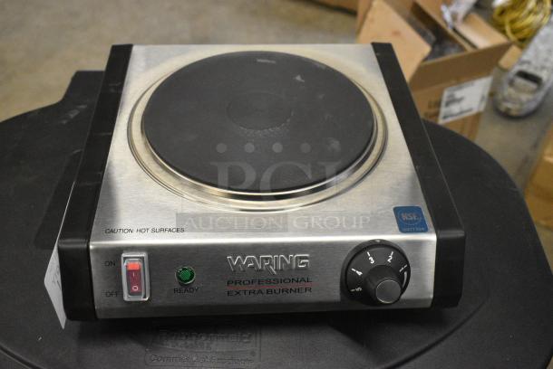BRAND NEW SCRATCH AND DENT! Waring WEB300 Single Burner Solid Top Countertop Range. 120 Volts, 1 Phase. - Image 1 of 7