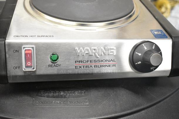 BRAND NEW SCRATCH AND DENT! Waring WEB300 Single Burner Solid Top Countertop Range. 120 Volts, 1 Phase. - Image 4 of 7