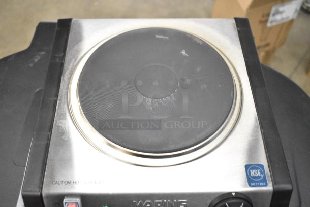 BRAND NEW SCRATCH AND DENT! Waring WEB300 Single Burner Solid Top Countertop Range. 120 Volts, 1 Phase. - Image 5 of 7