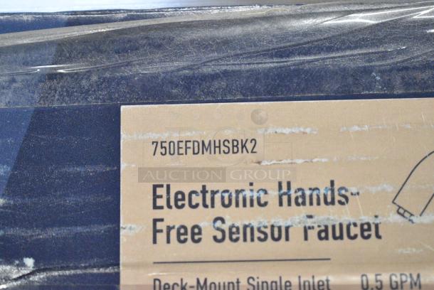 BRAND NEW SCRATCH AND DENT! 750EFDMHSBK2 Waterloo Deck Mount Matte Black Hands-Free Sensor Faucet with 6 1/2" Gooseneck Spout and Concealed Sensor - Image 4 of 4