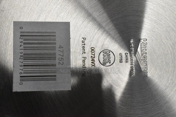 BRAND NEW SCRATCH AND DENT! Vollrath 47752 Intrigue 10 15/16" Stainless Steel Fry Pan with Aluminum-Clad Bottom - Image 6 of 6