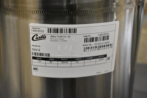 BRAND NEW SCRATCH AND DENT! Curtis SW-2 Stainless Steel 2 gal Syrup Warmer. 120 Volts, 1 Phase. - Image 7 of 7