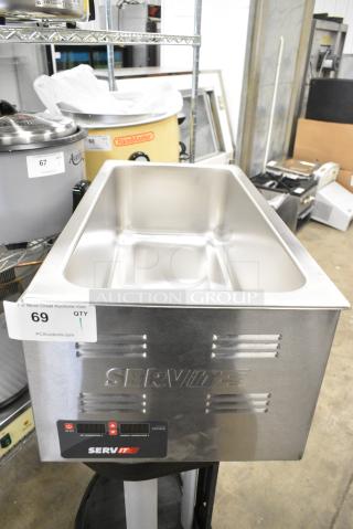 BRAND NEW SCRATCH AND DENT! 2023 ServIt 423FW150L 12" x 27" 4/3 Size Electric Countertop Food Warmer with Digital Controls. 120 Volts, 1 Phase. Tested and Working!