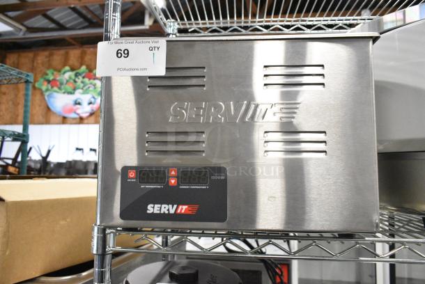 BRAND NEW SCRATCH AND DENT! 2023 ServIt 423FW150L 12" x 27" 4/3 Size Electric Countertop Food Warmer with Digital Controls. 120 Volts, 1 Phase. Tested and Working! - Image 2 of 7