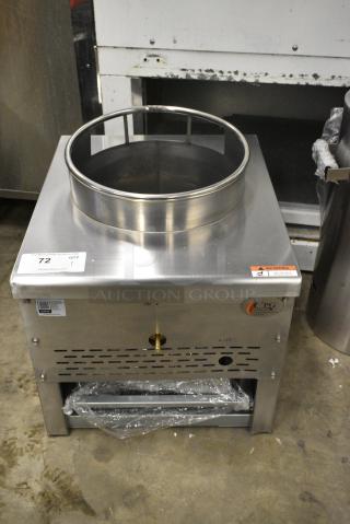 BRAND NEW SCRATCH AND DENT! Cooking Performance Group CPG 351WOKR13N Stainless Steel Natural Gas Wok Range with 13" Ring. 95,000 BTU.