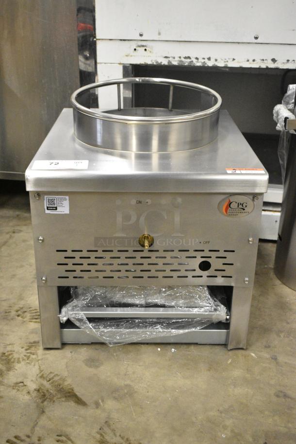 BRAND NEW SCRATCH AND DENT! Cooking Performance Group CPG 351WOKR13N Stainless Steel Natural Gas Wok Range with 13" Ring. 95,000 BTU. - Image 2 of 6