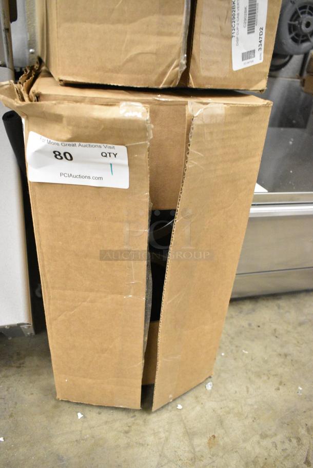 BRAND NEW SCRATCH AND DENT! San Jamar C2902BK EZ-Fit® Black 2-Slot Vertical 8 - 46 oz. Countertop Cup Dispenser Cabinet with Black Trim Ring. Stock Picture Used. - Image 2 of 3