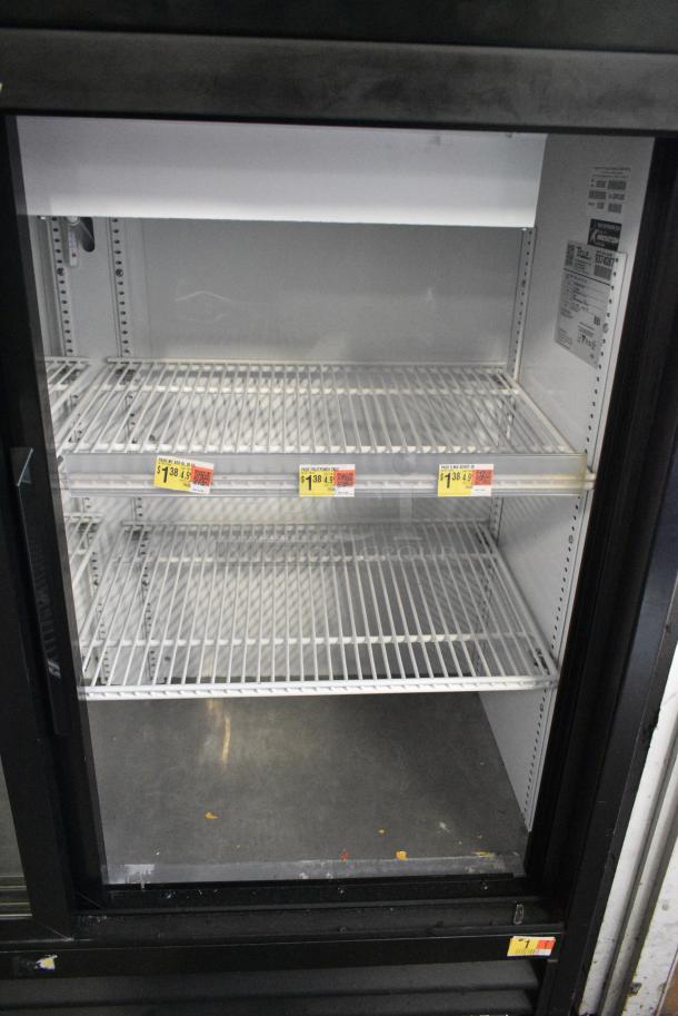 2018 True GDM-41SL-48-HC-LD Metal Commercial 2 Door Reach In Cooler Merchandiser w/ Poly Coated Racks. 115 Volts, 1 Phase. Tested and Working! - Image 4 of 6