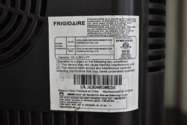 Frigidaire EFMIS183-SS Mini Cooler. 115 Volts, 1 Phase. Tested and Does Not Power On - Image 5 of 5