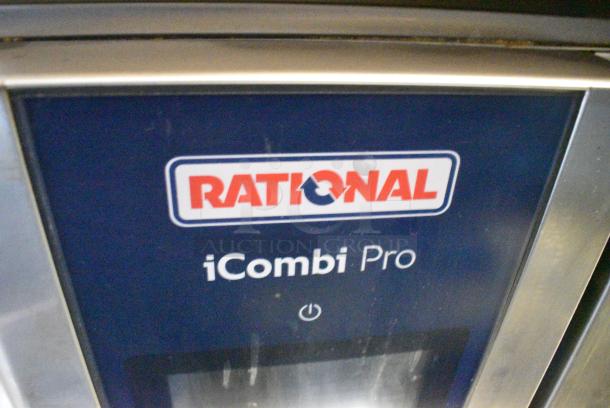2 2021 Rational Stainless Steel Commercial iCombi Pro Combitherm Convection Ovens on Commercial Casters. Top Model: LM100CE.AXXXX. Bottom Model: LSF100EE.AXXXX. 440/480 Volts, 3 Phase. 2 Times Your Bid! - Image 4 of 12
