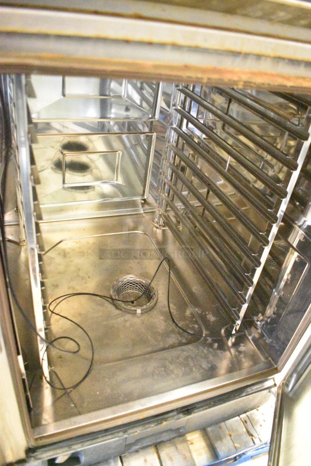 2 2021 Rational Stainless Steel Commercial iCombi Pro Combitherm Convection Ovens on Commercial Casters. Top Model: LM100CE.AXXXX. Bottom Model: LSF100EE.AXXXX. 440/480 Volts, 3 Phase. 2 Times Your Bid! - Image 6 of 12
