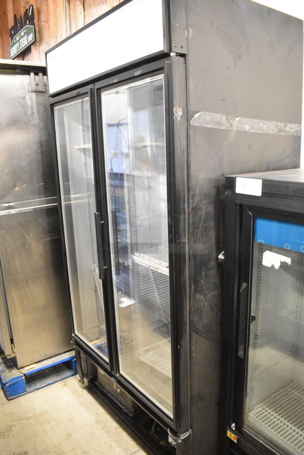 2018 True GDM-36F-LD Metal Commercial 2 Door Reach In Freezer Merchandiser w/ Poly Coated Racks. 115 Volts, 1 Phase. Tested and Working! - Image 1 of 4