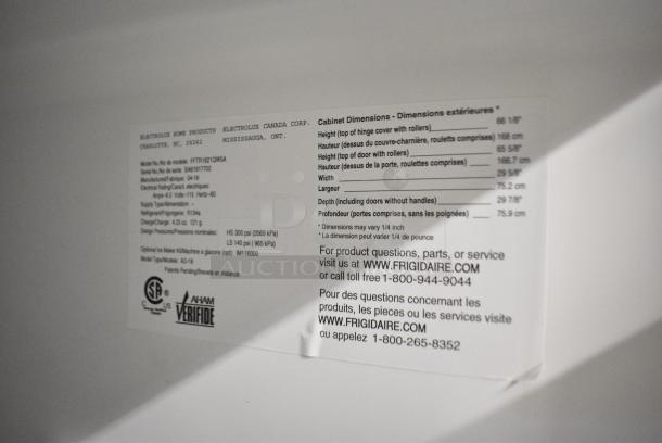 Frigidaire FFTR1821QW5A Cooler w/ Freezer. 115 Volts, 1 Phase. Tested and Working! - Image 8 of 9
