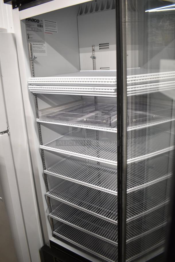 2019 Habco SE18 Metal Commercial Single Door Reach In Cooler Merchandiser w/ Poly Coated Racks. 115 Volts, 1 Phase. Tested and Working! - Image 3 of 3