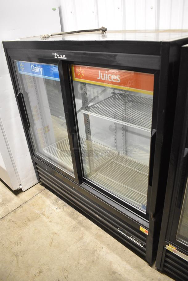 True GDM-41SL-48-LD Metal Commercial 2 Door Reach In Cooler Merchandiser w/ Poly Coated Racks. 115 Volts, 1 Phase. Cannot Test Due To Cut Cord - Image 1 of 6
