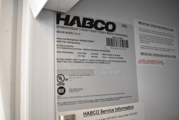 2019 Habco SE18 Metal Commercial Single Door Reach In Cooler Merchandiser w/ Poly Coated Racks. 115 Volts, 1 Phase. Tested and Working! - Image 5 of 5