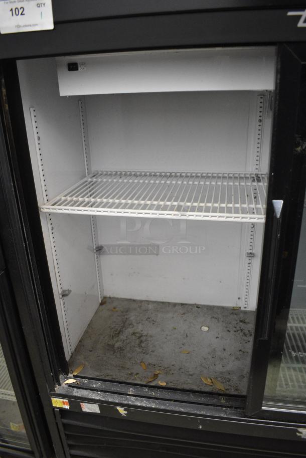 2018 True GDM-41SL-48-LD Metal Commercial 2 Door Reach In Cooler Merchandiser w/ Poly Coated Racks. 115 Volts, 1 Phase. Tested and Does Not Power On - Image 3 of 6