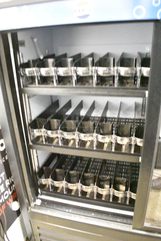 2023 QBD CD4148SL-HC Metal Commercial 2 Door Reach In Cooler Merchandiser w/ Poly Coated Racks. 115 Volts, 1 Phase. Tested and Working! - Image 4 of 7