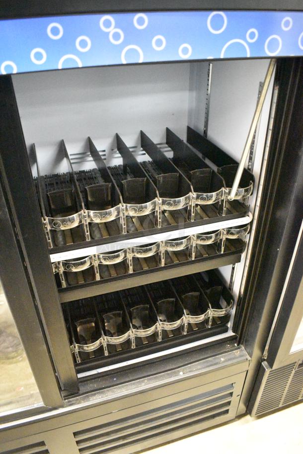 2023 QBD CD4148SL-HC Metal Commercial 2 Door Reach In Cooler Merchandiser w/ Poly Coated Racks. 115 Volts, 1 Phase. Tested and Working! - Image 5 of 7