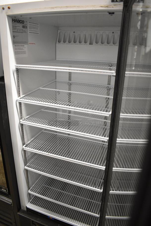 Habco SE12 Metal Commercial Single Door Reach In Cooler Merchandiser w/ Poly Coated Racks. 115 Volts, 1 Phase. Tested and Working! - Image 3 of 5