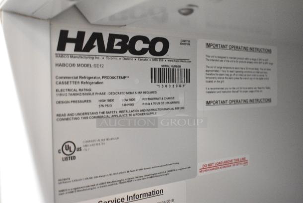 Habco SE12 Metal Commercial Single Door Reach In Cooler Merchandiser w/ Poly Coated Racks. 115 Volts, 1 Phase. Tested and Working! - Image 5 of 5