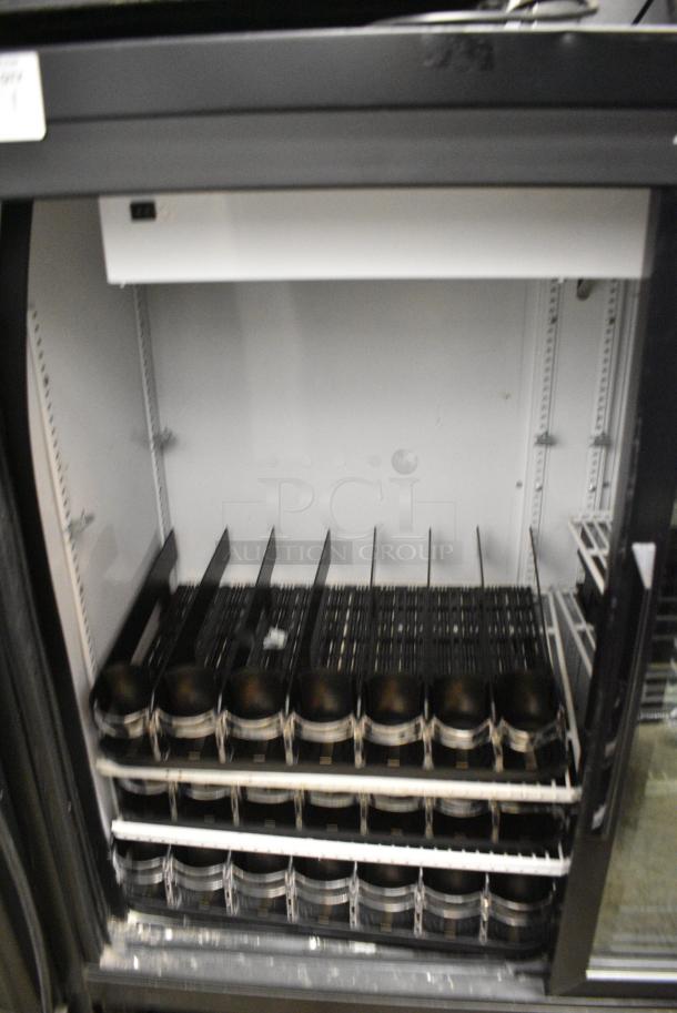 2016 True GDM-41SL-48-HC-LD Metal Commercial 2 Door Reach In Cooler Merchandiser w/ Poly Coated Racks. 115 Volts, 1 Phase. Tested and Working! - Image 3 of 5