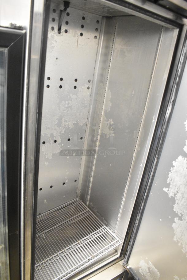 True T-19F-HC Stainless Steel Commercial Single Door Reach In Freezer w/ Poly Coated Racks on Commercial Casters. 115 Volts, 1 Phase. Tested and Working! - Image 4 of 5