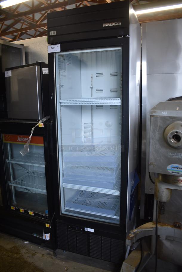 2019 Habco SE18 Metal Commercial Single Door Reach In Cooler Merchandiser w/ Poly Coated Racks. 115 Volts, 1 Phase. Tested and Working! - Image 1 of 5