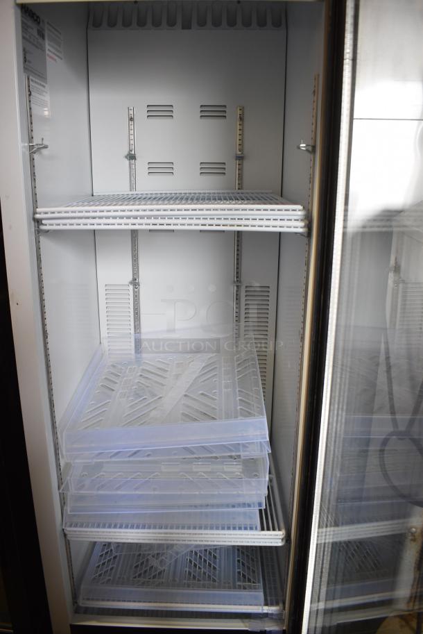 2019 Habco SE18 Metal Commercial Single Door Reach In Cooler Merchandiser w/ Poly Coated Racks. 115 Volts, 1 Phase. Tested and Working! - Image 3 of 5