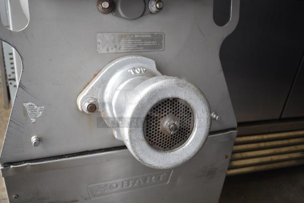 Hobart MG1532 Metal Commercial Floor Style Meat Mixer Grinder on Commercial Casters. 208 Volts, 3 Phase. - Image 4 of 9