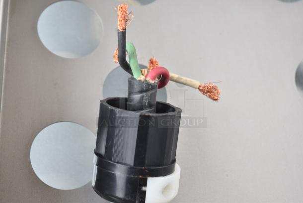 Hobart MG1532 Metal Commercial Floor Style Meat Mixer Grinder on Commercial Casters. 208 Volts, 3 Phase. - Image 8 of 9