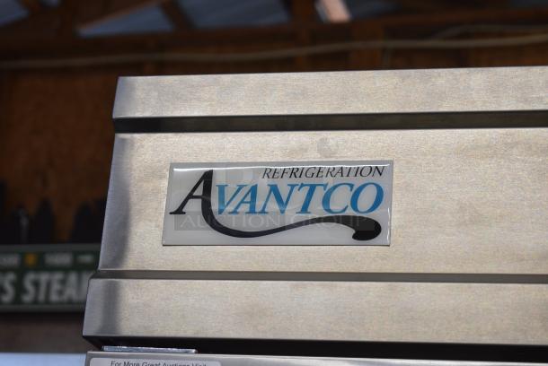 Avantco 178SS1RHC Stainless Steel Commercial Single Door Reach In Cooler w/ Poly Coated Racks on Commercial Casters. 115 Volts, 1 Phase. Tested and Working! - Image 3 of 7