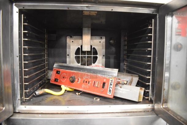 2 Vulcan Stainless Steel Commercial Gas Powered Full Size Convection Oven w/ View Through Doors and Thermostatic Controls. Includes Model VC4GD-15. 2 Times Your Bid! - Image 5 of 9